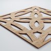 Ekena Millwork Large Baytown Decorative Fretwork Wood Wall Panels, Red Oak, 23 3/8"W x 23 3/8"H x 3/8"T WALW24X24X0375BYTRO